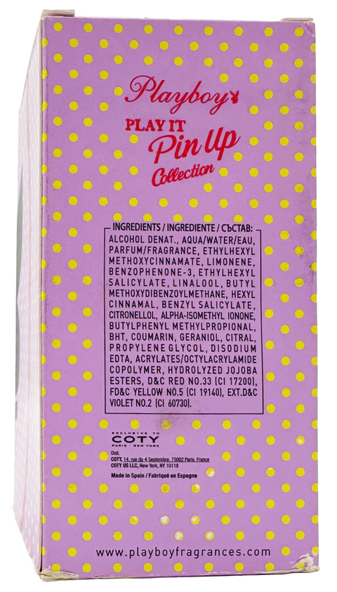 profumo donna Eau de Toilette Playboy PLAY IT PIN UP Collection spray for Her 50 ml