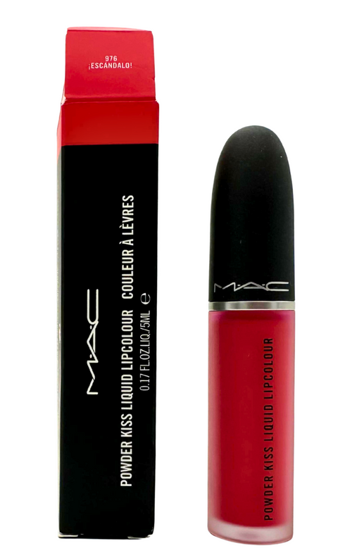 rossetto Mac Cosmetics Powder Kiss Liquid Lipcolour 976 ESCANDALO!