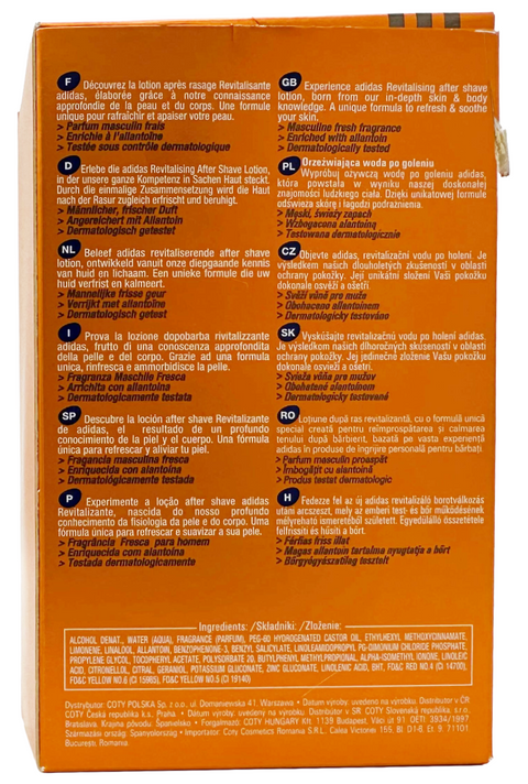 after shave lotion Adidas Coty Sport Fever splash 100 ml