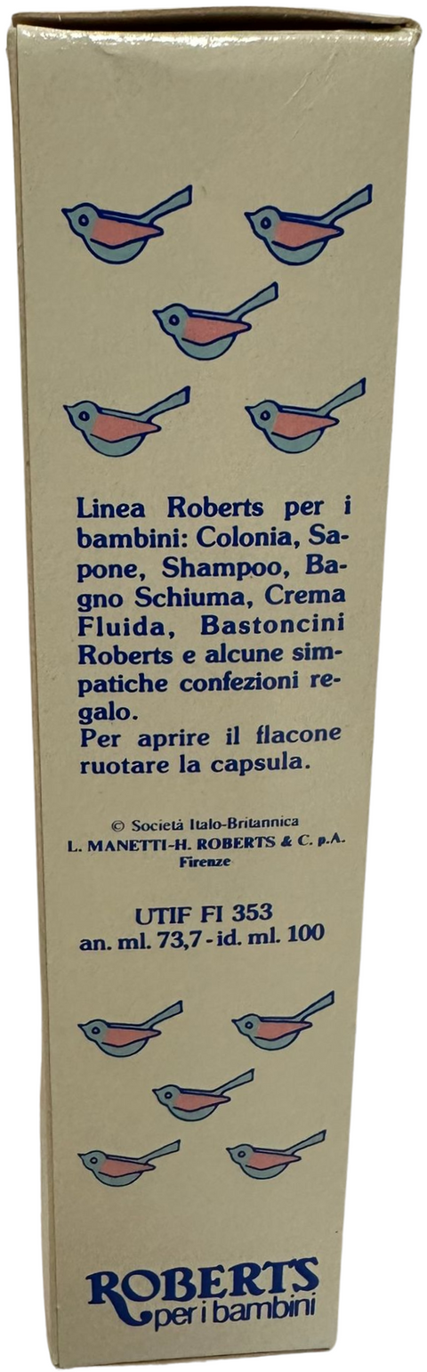 Colònia infantil Manetti &amp; Roberts Higiene fresca i delicada protecció natural 100 ml vintage