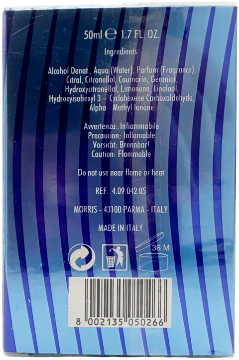 profumo uomo Eau de Toilette Morris Sergio Tacchini ACTIVE WATER vaporisateur 50 ml