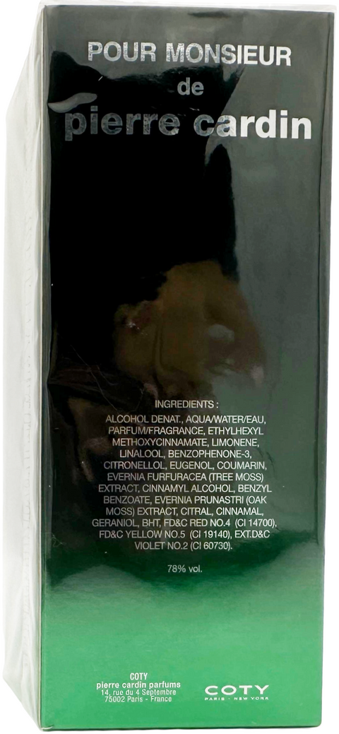 profumo uomo Eau de Toilette Pierre Cardin Pour Monsieur vapo-spray 75 ml