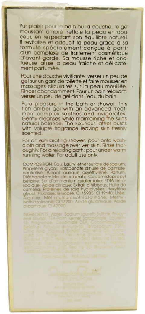 perfumed bath and shower gel Oscar de la Renta Voluptè 200 ml