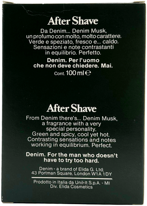 after shave Elida Denim Original MUSK splash 100 ml