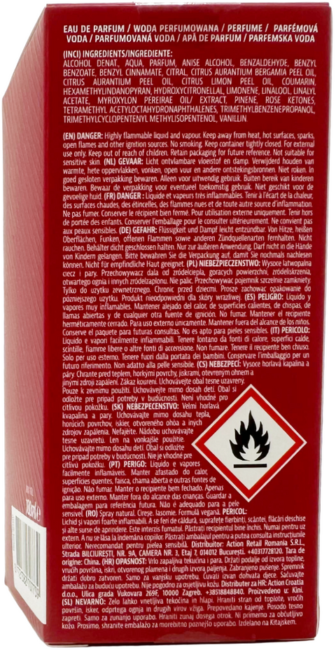 profumo donna Eau de Parfum Capace Exclusive CHERISHING MOMENT Cherry & Jasmine natural spray 100 ml