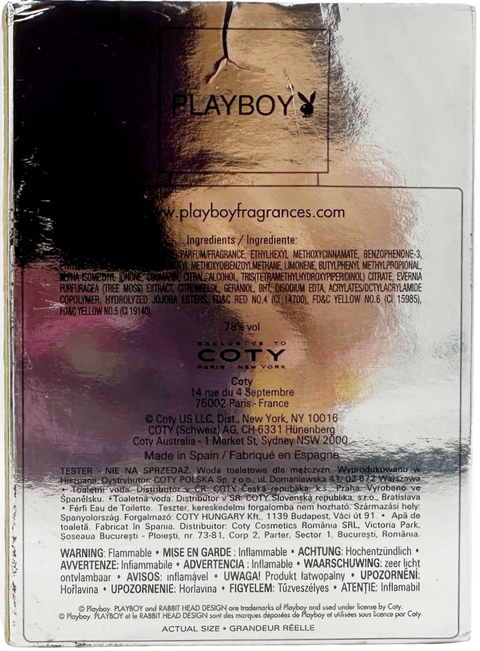 profumo uomo Eau de Toilette Playboy MIAMI Tester spray 100 ml