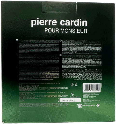 set profumo uomo Pierre Cardin POUR MONSIEUR Eau de Toilette spray 75 ml + Parfum Deodorant