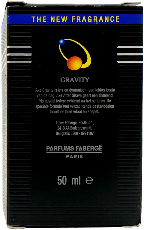 after shave Fabergé Paris Axe GRAVITY The New Fragrance splash 50 ml