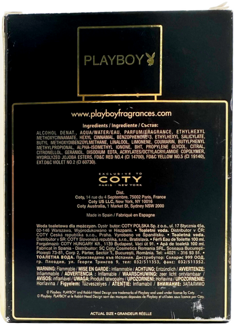 profumo uomo Eau de Toilette Playboy VIP spray for Him 100 ml