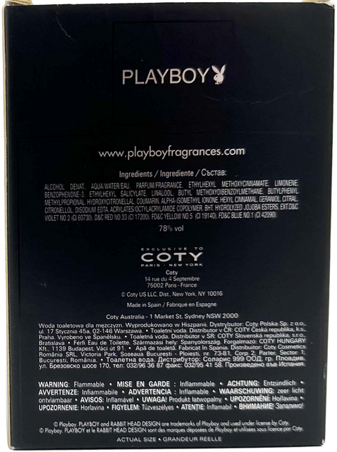 profumo uomo Eau de Toilette Playboy HOLLYWOOD spray 100 ml