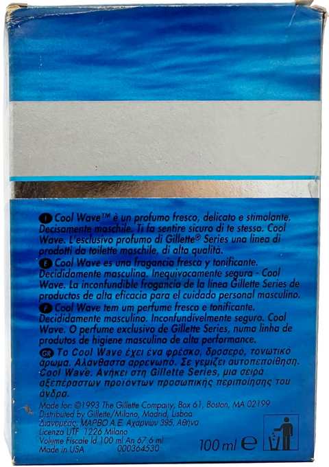after shave Gillette Series COOL WAVE splash 100 ml