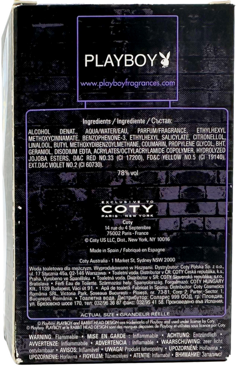 profumo uomo Eau de Toilette Playboy NEW YORK spray 50 ml