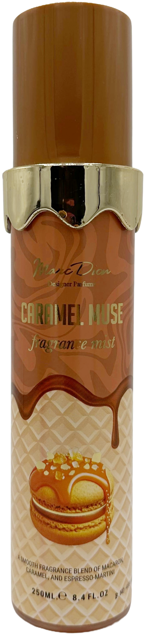 acqua corpo profumata Marc Dion CARAMEL MUSE Fragrance Mist Macaron, Caramel & Espresso-Martini 250 ml