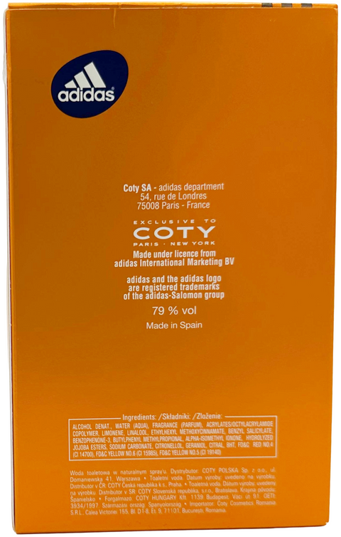 profumo uomo Eau de Toilette Adidas SPORT FEVER natural spray 100 ml