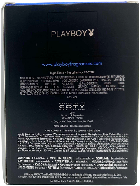 profumo uomo Eau de Toilette Playboy MALIBU spray 100 ml