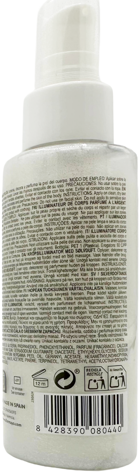 acqua profumata Flor de Mayo Mini Shimmer Body Fragrance SILVER 100 ml