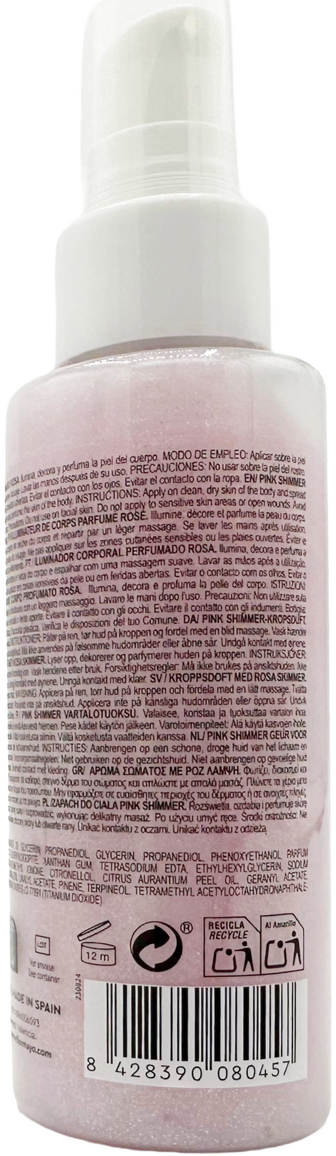 acqua profumata Flor de Mayo Mini Shimmer Body Fragrance PINK 100 ml