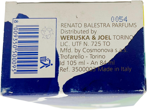 profumo uomo Eau de Toilette Renato Balestra BLU vaporisateur naturel 100 ml
