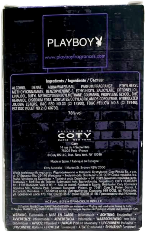 profumo uomo Eau de Toilette Playboy NEW YORK spray 50 ml