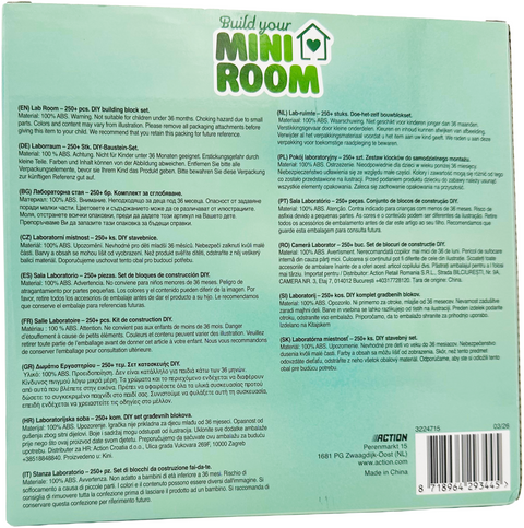 set gioco mattoncini kawaii Build Your Mini Room LAB ROOM