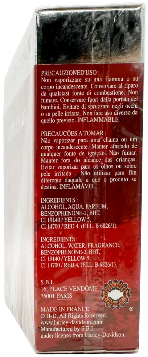 profumo uomo Eau de Toilette Harley Davidson TERRITORY natural spray 50 ml