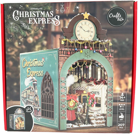kit per realizzare la tua miniatura Crafts & Co CHRISTMAS EXPRESS