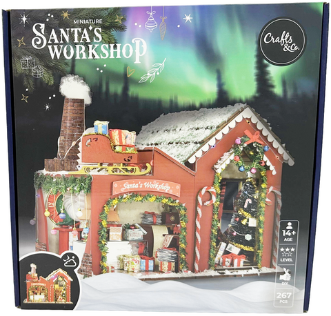 kit per realizzare la tua miniatura Crafts & Co SANTA'S WORKSHOP