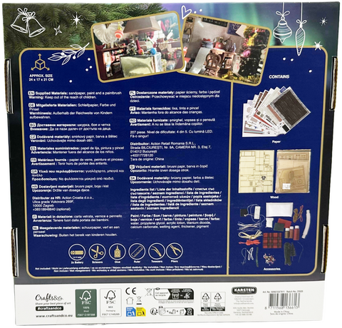 kit per realizzare la tua miniatura Crafts & Co SANTA'S WORKSHOP