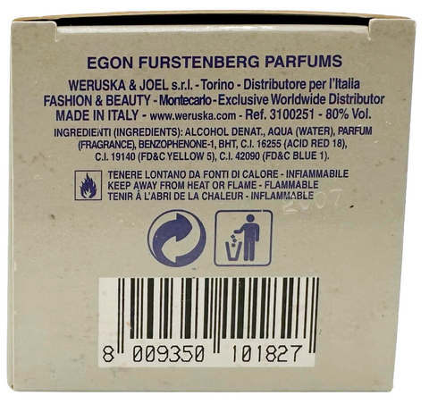 profumo donna Eau de Toilette Egon von Furstenberg Blu Femme Natural Spray vaporisateur 100 ml