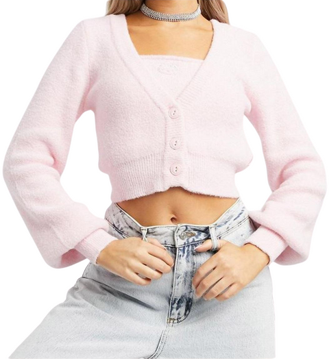 cardigan corto Bershka x Sanrio Hello Kitty 6742/686/144 tg. M