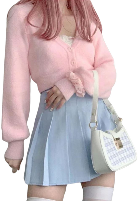 cardigan corto Bershka x Sanrio Hello Kitty 6742/686/144 tg. M