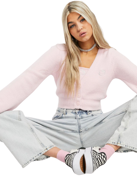 cardigan corto Bershka x Sanrio Hello Kitty 6742/686/144 tg. M