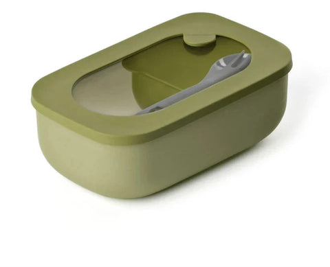 set Guzzini STORE&GO Bio lunch box con contenitore e posate da viaggio