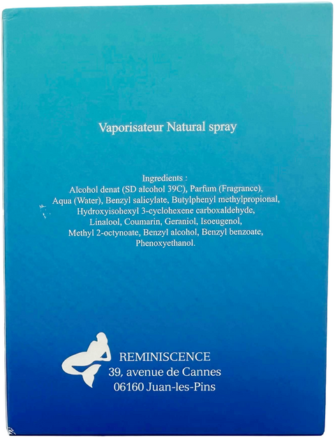 profumo donna Eau de Toilette Reminiscence Paris SEA REM natural spray 100 ml