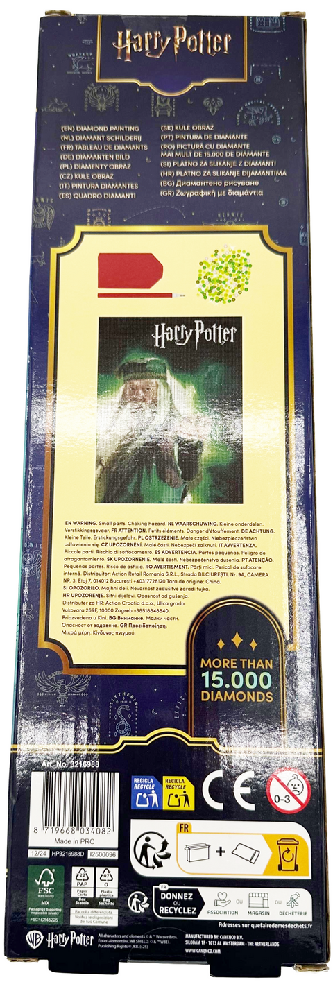 diamond painting Harry Potter DUMBLEDORE PROFESSOR SILENTE 30x40 cm