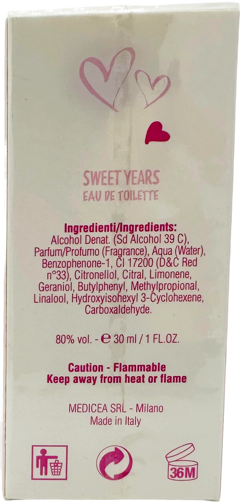 profumo donna Eau de Toilette Sweet Years DROGHERIA DELL'AMORE GIRL natural spray 30 ml