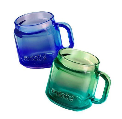 set 4 tazzine da caffè in vetro sfumate shape Nutella Limited Edition 2025 by Borgonovo