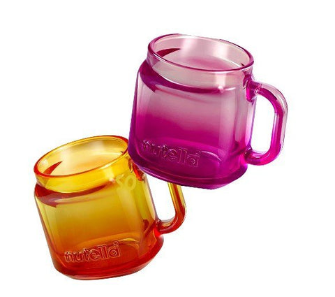 set 4 tazzine da caffè in vetro sfumate shape Nutella Limited Edition 2025 by Borgonovo