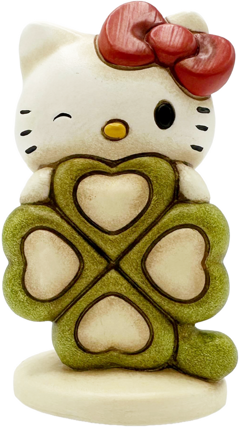 statuina soprammobile Thun Sanrio Hello Kitty con QUADRIFOGLIO F2791H90