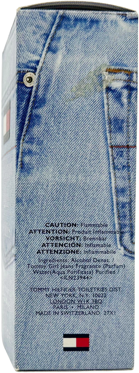 profumo donna Eau de Cologne Tommy Hilfiger TOMMY GIRL JEANS spray 100 ml