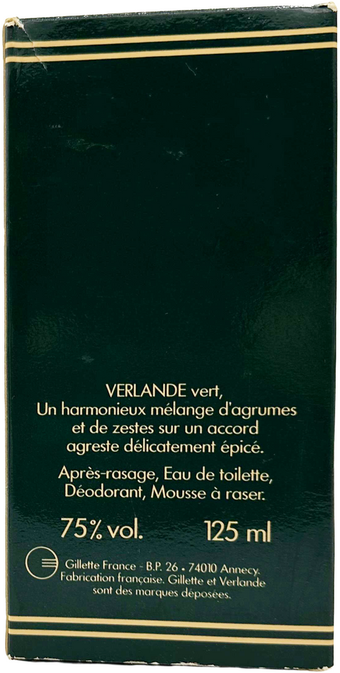 profumo uomo Eau de Toilette Gillette VERLANDE VERT vaporisateur 125 ml