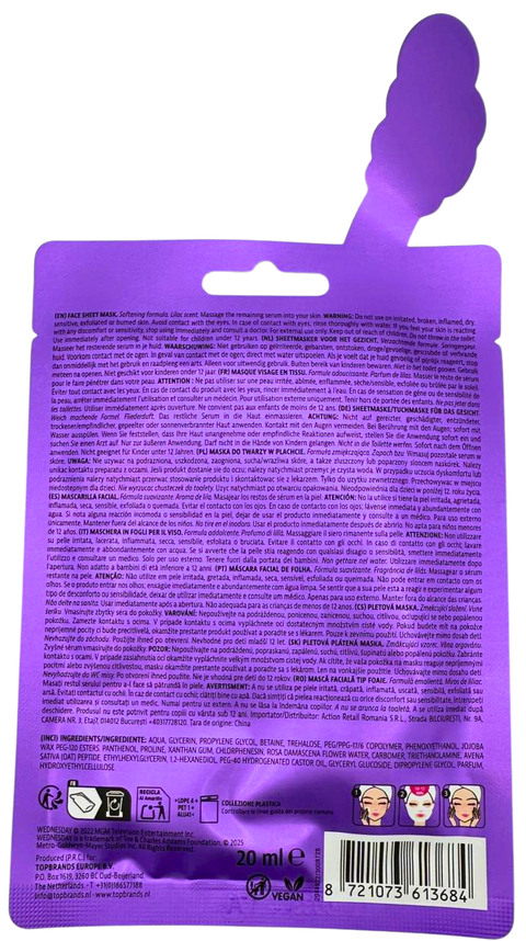 maschera viso Topbrands Wednesday Lilac 20 ml