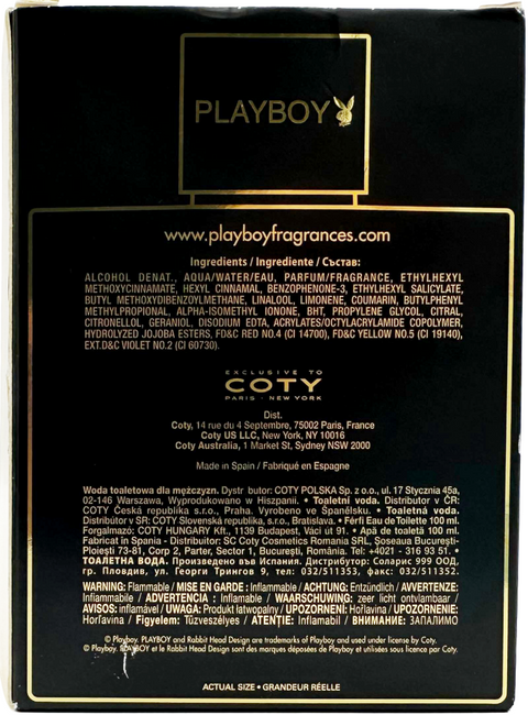 profumo uomo Eau de Toilette Playboy VIP spray for Him 100 ml