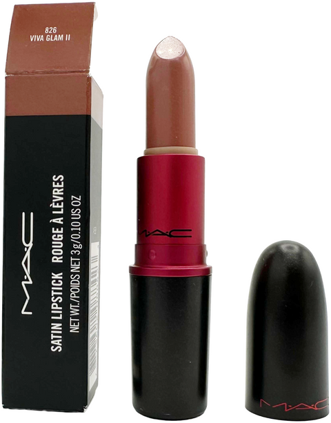 rossetto Mac Cosmetics Satin Lipstick 826 VIVA GLAM II
