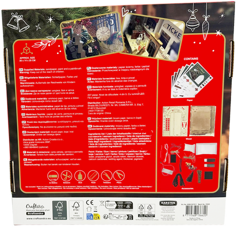 kit per realizzare la tua miniatura Crafts & Co CHRISTMAS EXPRESS