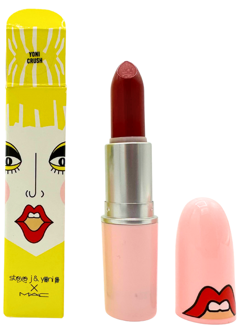 rossetto Mac Cosmetics Amplified Creme Lipstick Steve J & Yoni P YONI CRUSH