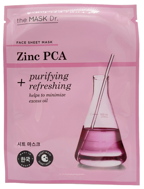 maschera viso coreana tessuto The MASK Dr. ZINC PCA Purifying + Refreshing